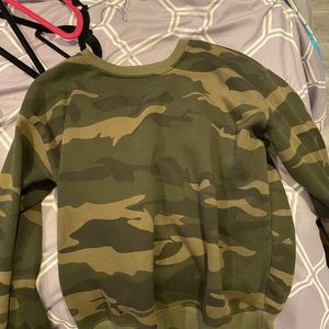 garage camo crewneck